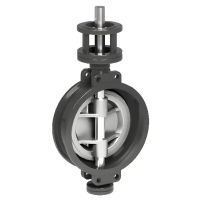 Затвор дисковый поворотный трехэксцентриковый серии TL73GS, TAFLINE, DN1000 PN16, корпус, диск - сталь, межфланцевый с голым штоком