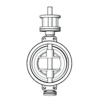Затвор дисковый поворотный трехэксцентриковый серии TL73GS, TAFLINE, DN1000 PN16, корпус, диск - сталь, межфланцевый с голым штоком